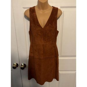 Lush Faux Suede Dress Women's Size M Pocahontas Costume